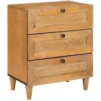 VidaXL Nachtschrank 50 x 33 x 62 cm Hellbraun