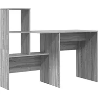 VidaXL Schreibtisch Grau Sonoma 131,5 x 50 x 106,5
