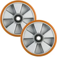 Oswald Transportgeräte 2 Stück Hubwagenräder Polyurethan 200 x 50/50