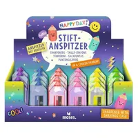 Moses Happy Day Stift-Anspitzer, sortiert