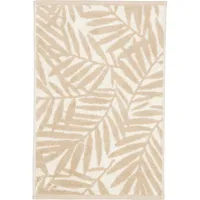 CAWÖ Maison Blätter Gästehandtuch 30 x 50 cm beige