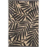 CAWÖ Maison Blätter Gästehandtuch 30 x 50 cm grau