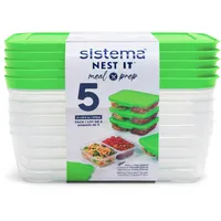 Sistema Frischhaltedose grün 0,87 l 5-teiliges Set