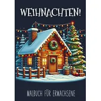 Bookmundo Malbuch für Erwachsene 25 St. Weihnachten