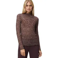 Zero Langarmshirt in schwarz beige | Gr.: 40