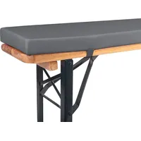 TexDeko Bierbankauflage 170 x 23 x 4 cm anthrazit