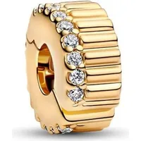 Pandora Geripptes Clip-Charm Gold 764078C01