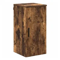 VidaXL Badezimmerschrank mit Tür Geräucherte Eiche 30 x 31,5