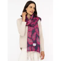 Zwillingsherz Modeschal ZWILLINGSHERZ "Big Leo", Damen, rosa (fuchsia), Strick,