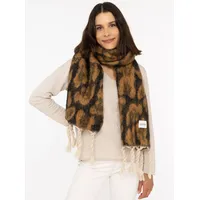 Zwillingsherz Modeschal ZWILLINGSHERZ "Big Leo", Damen, braun, Strick, Obermaterial: