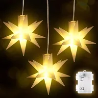 Salcar 3er Set LED Weihnachtsstern Beleuchtet Außen Innen, LED