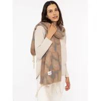 Zwillingsherz Modeschal ZWILLINGSHERZ "Big Leo", Damen, kaki, Strick, Obermaterial: