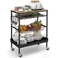 Sekey Servierwagen mit Rollen | Barwagen und Griff |