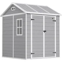 Outsunny Gerätehaus 1,81 x 1,81 m Grau