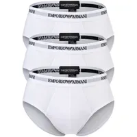 Emporio Armani Slip Core Logoband Weiß L 3er Pack