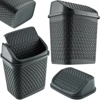 Kadax Badezimmer-Mülleimer 6,2 l Grau