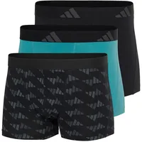 Adidas 3P Active Flex Cotton Trunk Grau/Schwarz Baumwolle Small