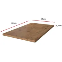 Küchen-Preisbombe Arbeitsplatte 80 cm 38 mm Küchenzeile Küchenblock Eiche