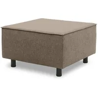 58 aufm Kessel 58aufmkessel Gartenlounge-Hocker, braun Kunststoff, 73x43x73 cm,