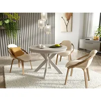 Beautysofa Bilbao Ø 100–180 cm beige