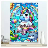Calvendo Göttliche Einhörner (hochwertiger Premium Wandkalender 2026 DIN A2