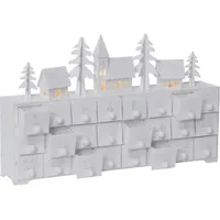 EGLO Led-Dekoleuchte, weiß Holz, Kunststoff, Eiche, 7.5x22.5x37.5 cm -