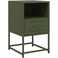 VidaXL Nachtschrank Olivgrün 36 x 39 x 60,5 cm