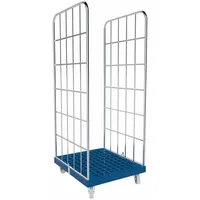 Oswald Transportgeräte Rollbehälter 2-seitig, Rollplatte aus Kunststoff, 724 x