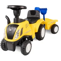 Lemodo Rutschauto Traktor New Holland mit Anhänger, blau