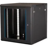 Value 19-Zoll Wandgehäuse 12HE, 600x600mm schwarz, Bausatz