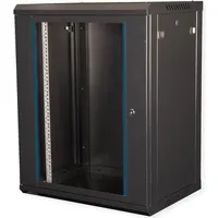 Value 19-Zoll Wandgehäuse 600x450mm schwarz, Bausatz (19 Zoll Rack),