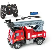 CARSON RC-Nutzfahrzeug Nano City Feuerwehr 1:50 2,4GHz RTR rot