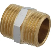 Kirchhoff MS Doppelnippel, Chrom, 1/2"AG