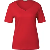 STREET ONE Shirt mit Herzausschnitt - Damen - Gr.