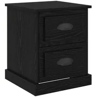 VidaXL Nachtschrank Schwarz 39 x 39 x 47,5 cm