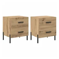 VidaXL Nachtschrank Artisan-Eiche 40 x 35 x 47,5 cm