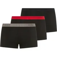Hugo underwear Trunk unifarben Schwarz L 3er Pack