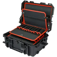 HMF 15603-02 Outdoor Werkzeugkoffer leer, Werkzeugkasten groß, 46,5 x