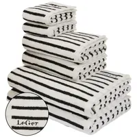 LeGer Home by Lena Gercke Tamsin Handtuchset 6-tlg. schwarz-weiß