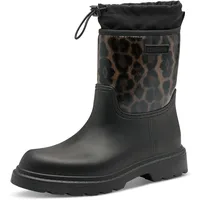 TAMARIS Gummistiefel , Blockabsatz, Boots mit Textileinsatz am Schaftrand