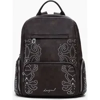 DESIGUAL Kleiner Rucksack mit Nieten und Taschen Braun