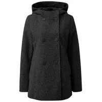 QS Kurzmantel in Wolloptik mit Kapuze - M