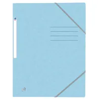 Oxford Eckspannmappe Top File+ A4 3 Klappen pastellblau