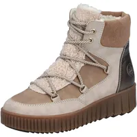Rieker Y6120-60 Schnürstiefel Textil & Synthetik Damen in beige-kombi