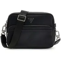 GUESS Umhängetasche Milano Crossbody Double Zip Bag Black