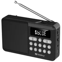 Sandberg Speaker Radio FM+BT Recharge schwarz