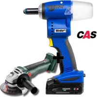 Gesipa Blindniet SET Birdie mit Schliff, Blindnietgerät und Winkelschleifer