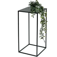 DanDiBo Ambiente DanDiBo Blumenhocker Metall Schwarz Eckig 60-50 cm