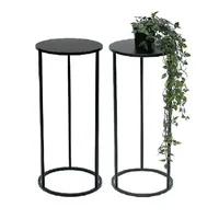 DanDiBo Ambiente DanDiBo Blumenhocker Metall Schwarz Rund 60 cm