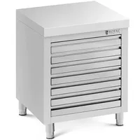 Royal Catering Edelstahl-Arbeitsschrank - 70 x 50 cm -